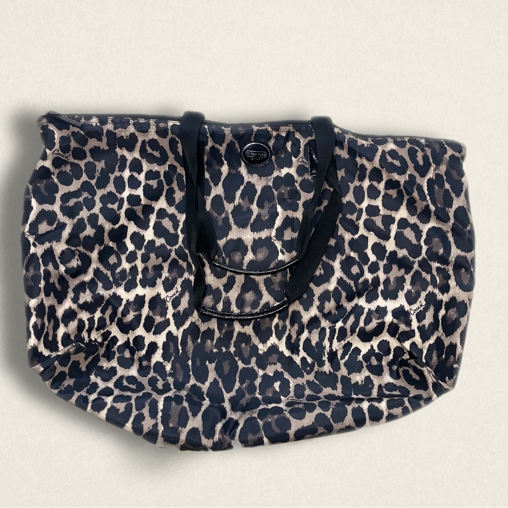Coach Leopard Print Tote Bag